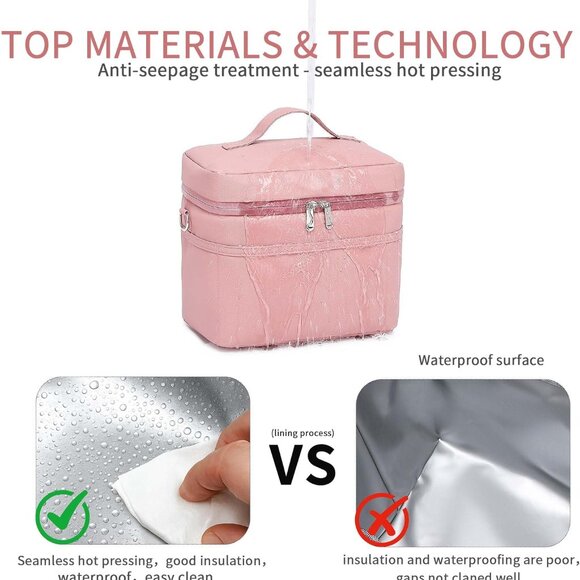 Insulated Lunch Bag for Women Adult Lunch Box Lightweight Waterproof Lunchbox So - Picture 5 of 6